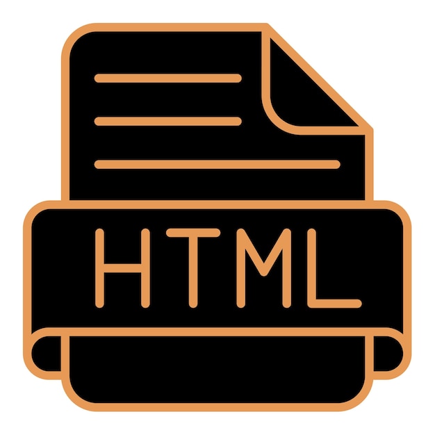 Vector html icon