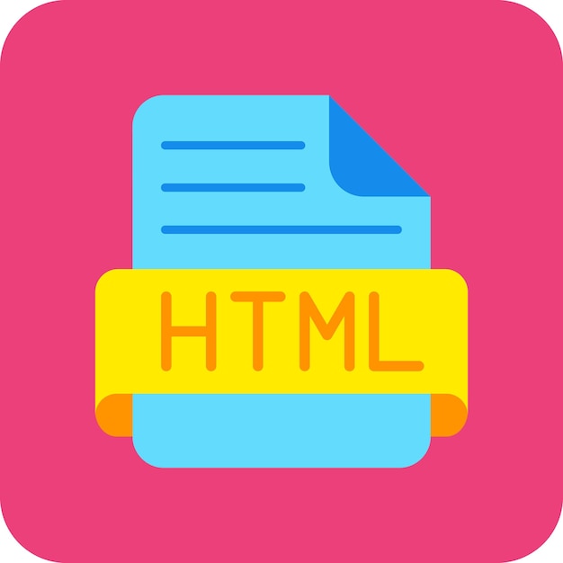 Vector html icon