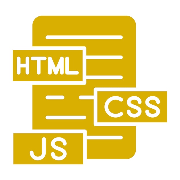 Vector html js css icon style
