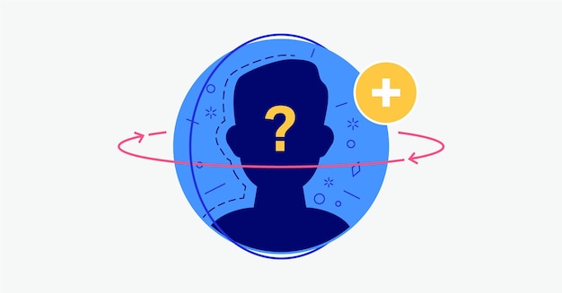 Vector human resource icon find the right candidate for the open position