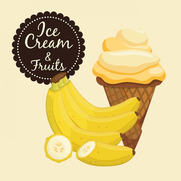 Vector ice cream design 