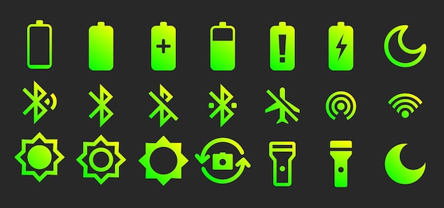 Vector icon android battery