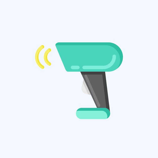 Vector icon barcode scanner related to black friday symbol flat style simple design editable