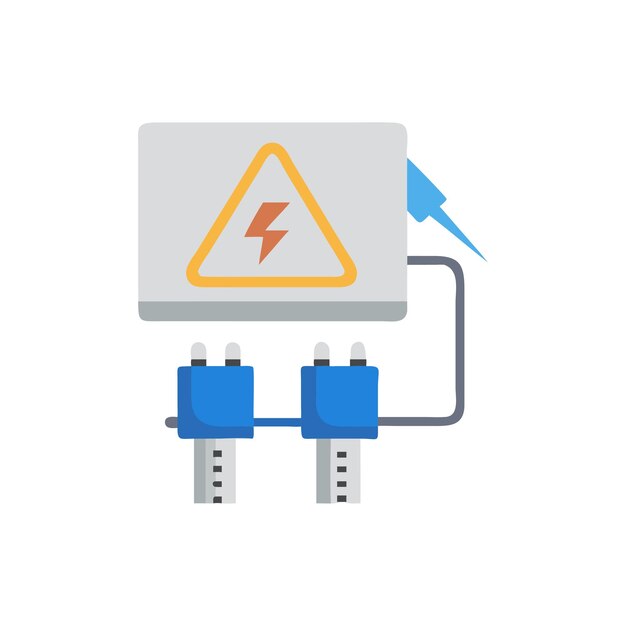 Vector icon of data center
