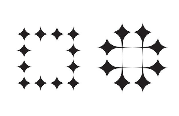 Vector icon square spark unique design with blank background