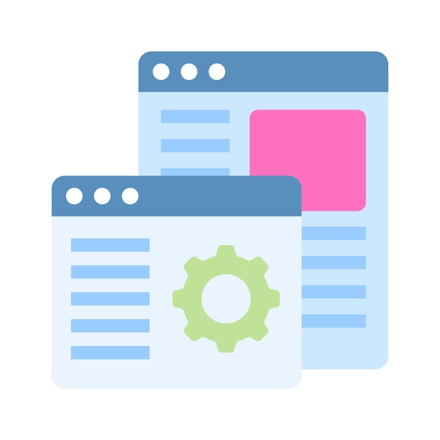 Vector an icon of web development in trendy style premium vector