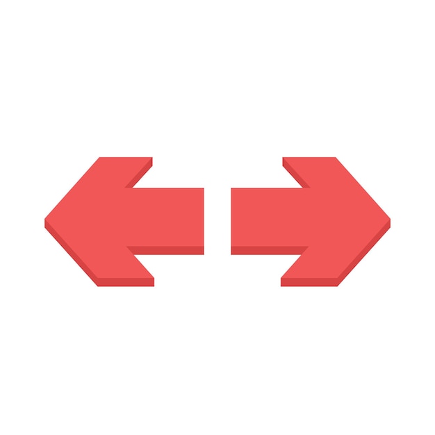 Vector illustration of arrow