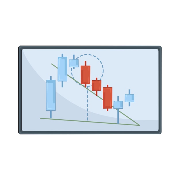 Vector illustration of candlestick