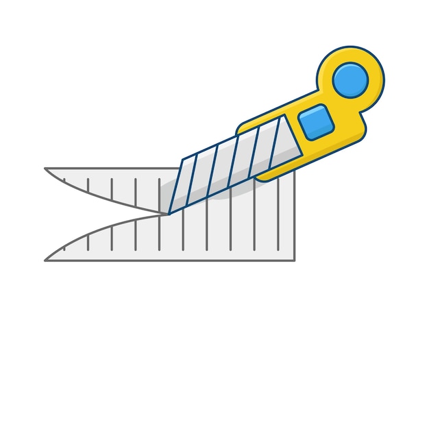 Vector illustration of cutter