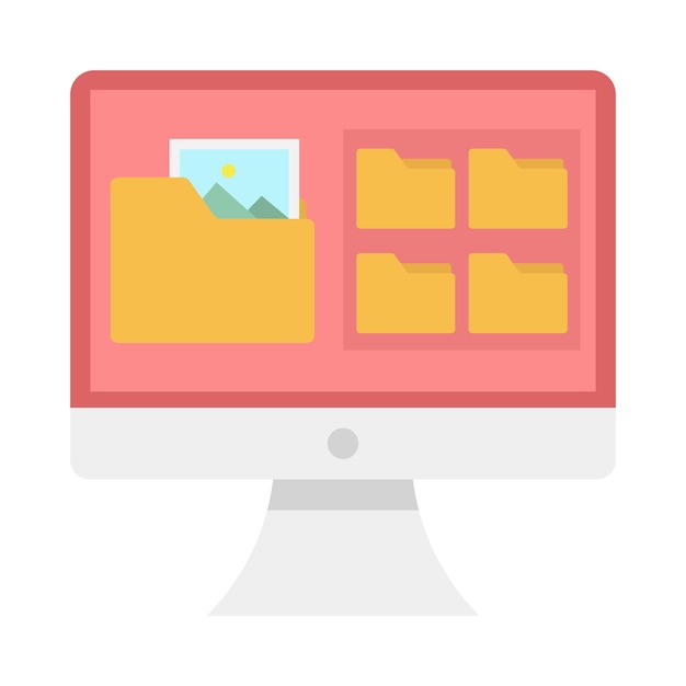 Vector illustration of folder