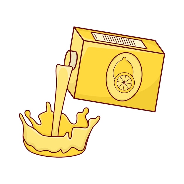 Vector illustration of juice