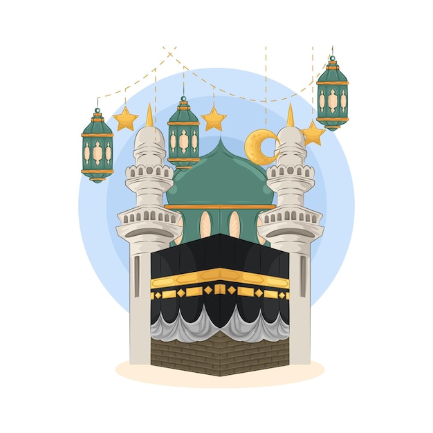 Vector illustration of kabah