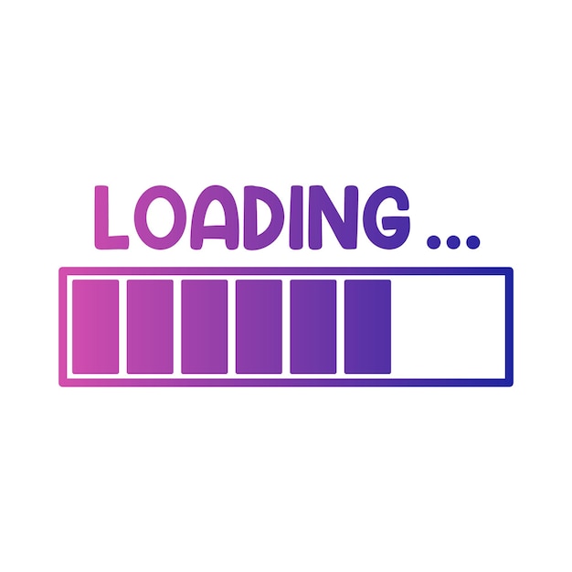 Vector illustration of loading