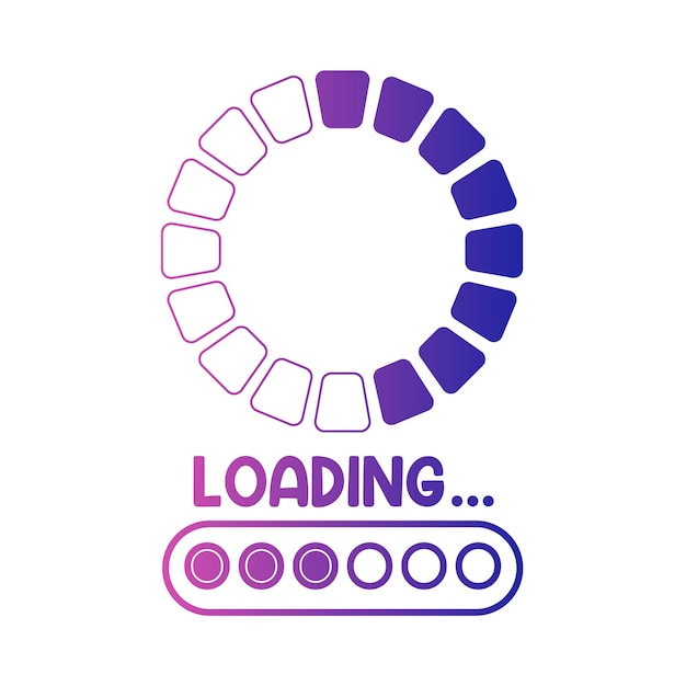 Vector illustration of loading
