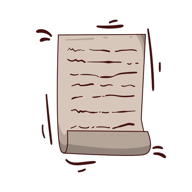 Vector illustration of paper