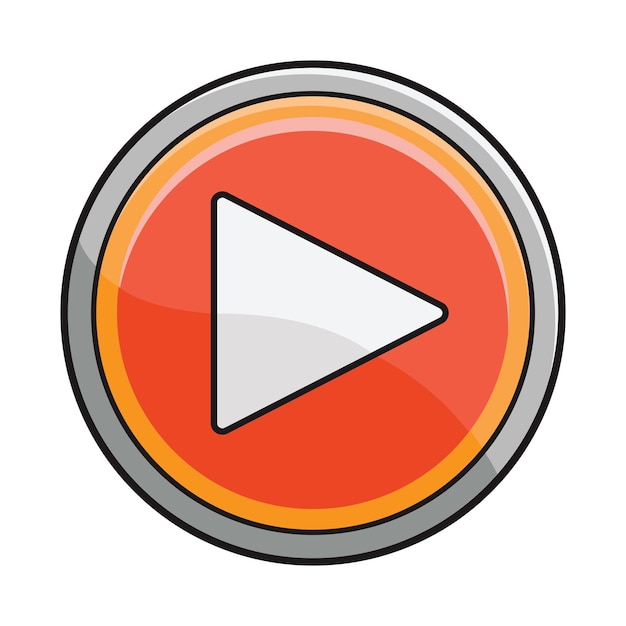 Vector illustration of play button