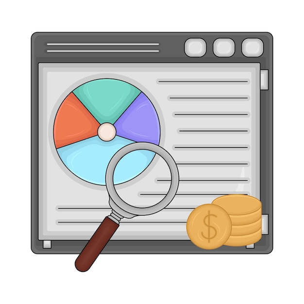 Vector illustration of statistic