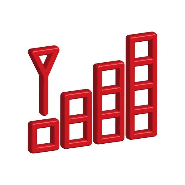 Vector illustration vector graphic of signal bar icon