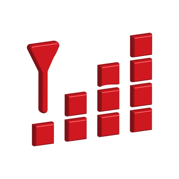 Vector illustration vector graphic of signal bar icon