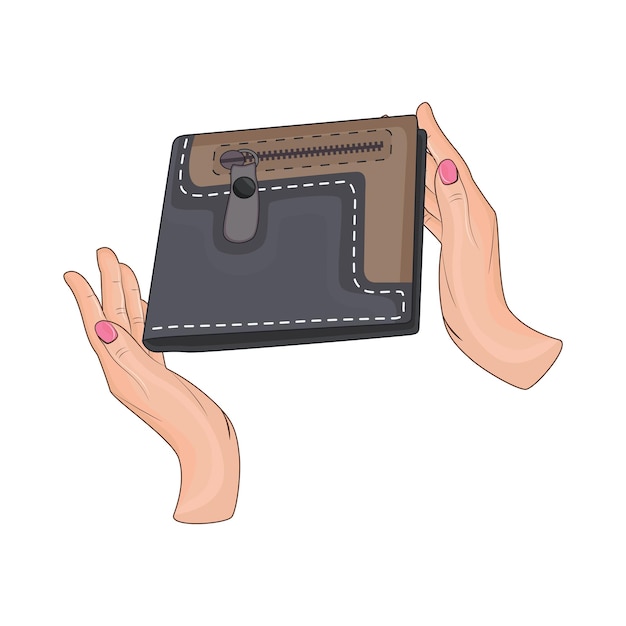 Vector illustration of wallet
