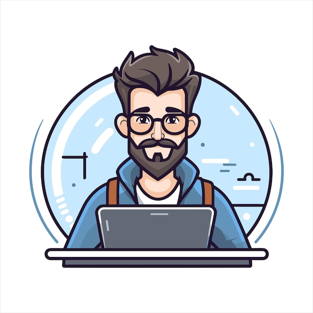 Vector illustration of web development programmer and coding website