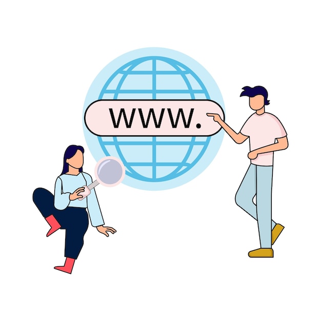 Vector illustration of web