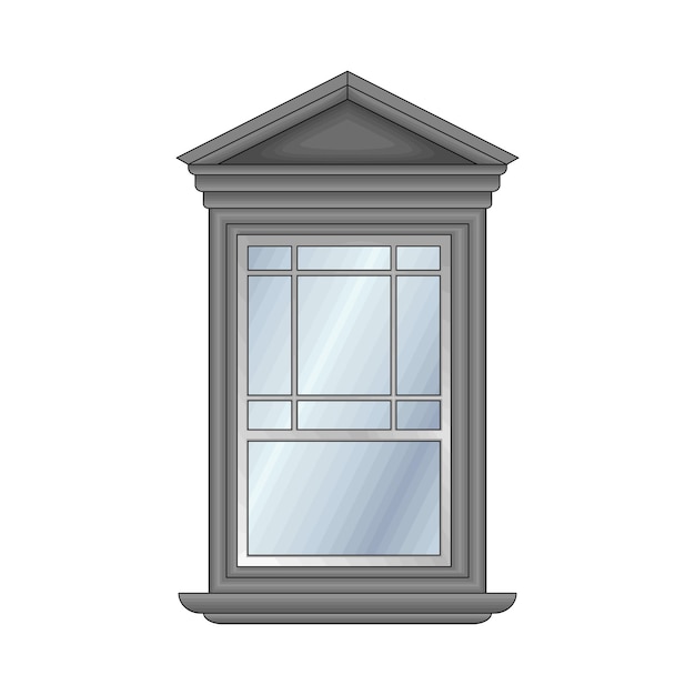 Vector illustration of window