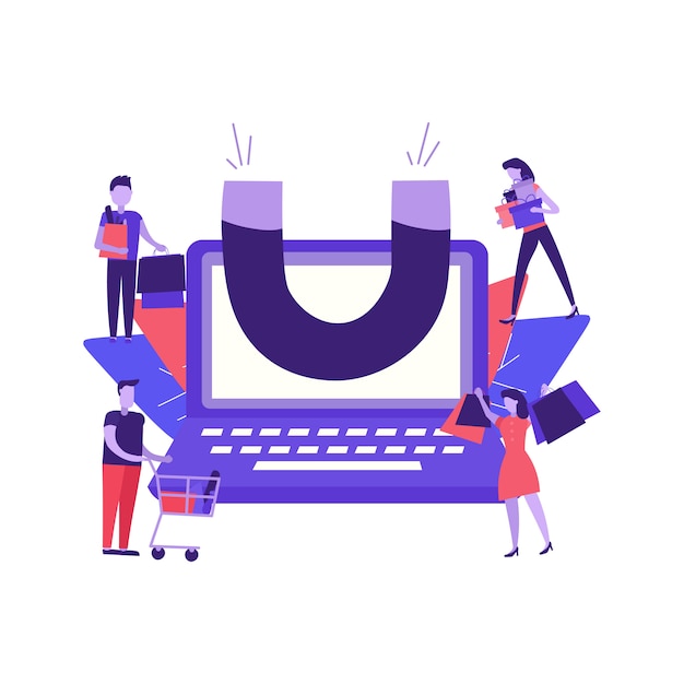 Vector influence target marketing concept