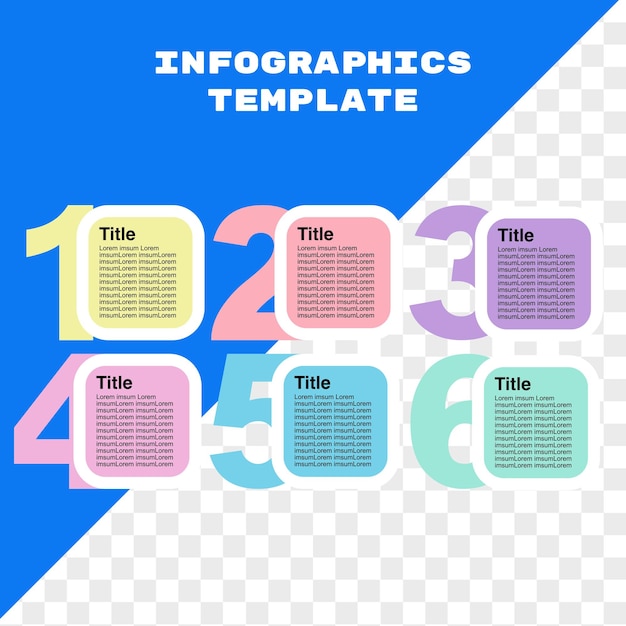 Vector infographics template with pastel color