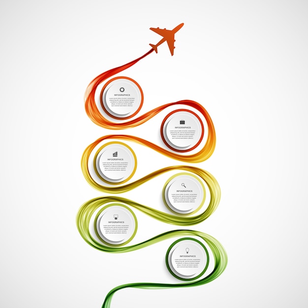 Vector infographics for tourism