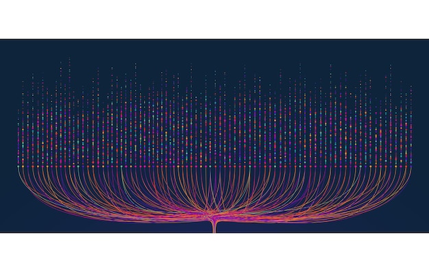 Vector information flow of big data visual information complexity of database data collection