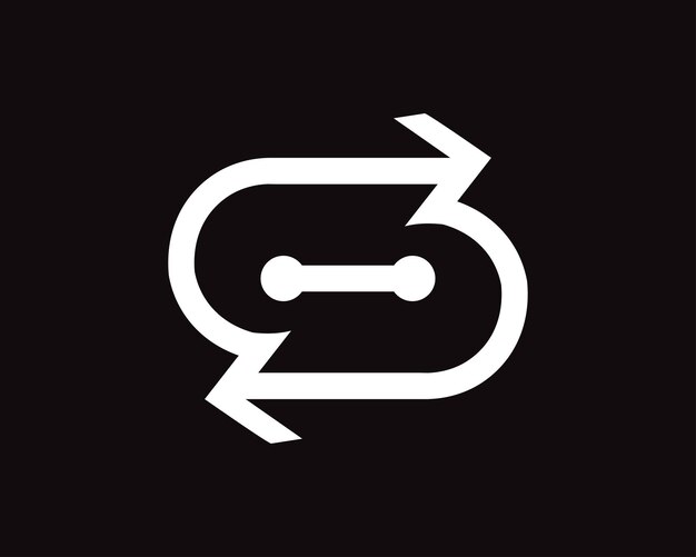 Vector initial letter s arrow logo template