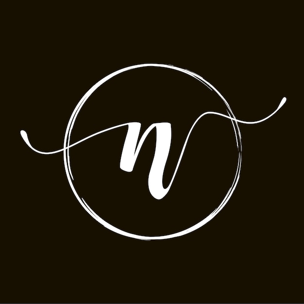 Vector initial n letter logo design vector template abstract letter mn logo design