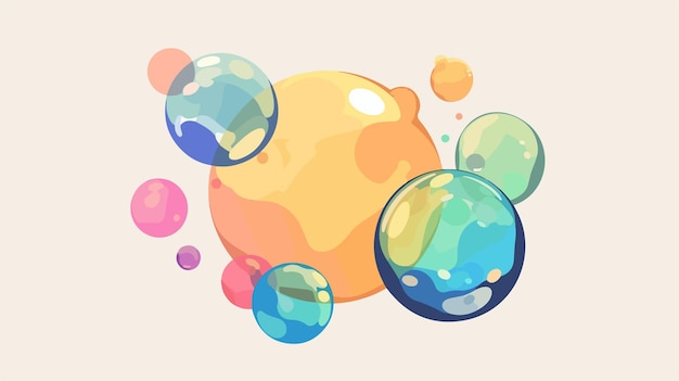 Vector innovative new version sign bubble in flat style design