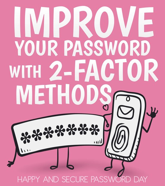 Vector input box with asterisks and smartphone with fingerprint and sms methods of security in password day