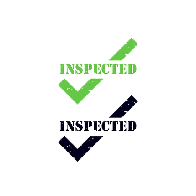 Vector inspected stamp seal set