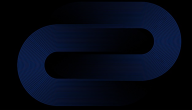 Vector interconnected circular abstract design with futuristic teal and gradient patterns a modern stylis