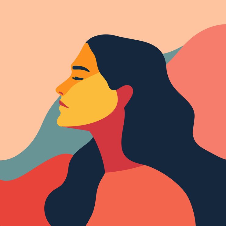 Vector international womens day concept art vector illustration