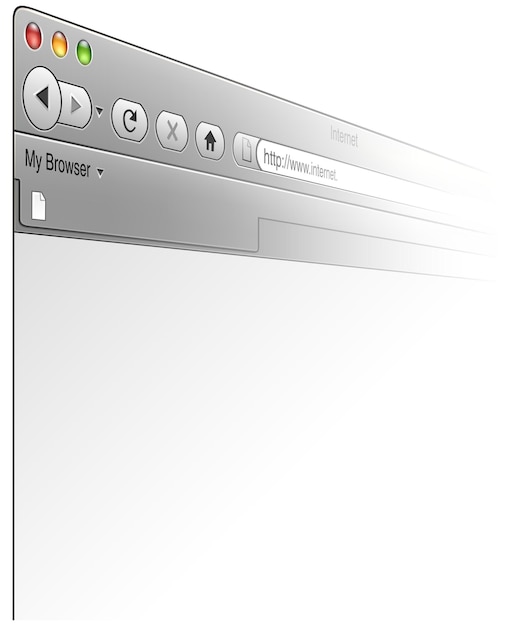 Vector internet browser window