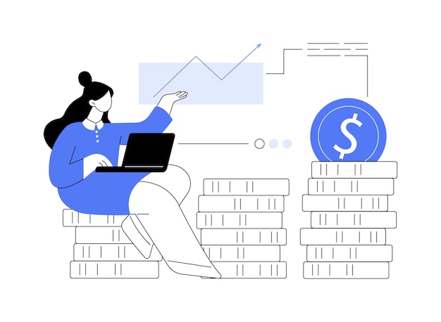 Vector investment fund abstract concept vector illustration