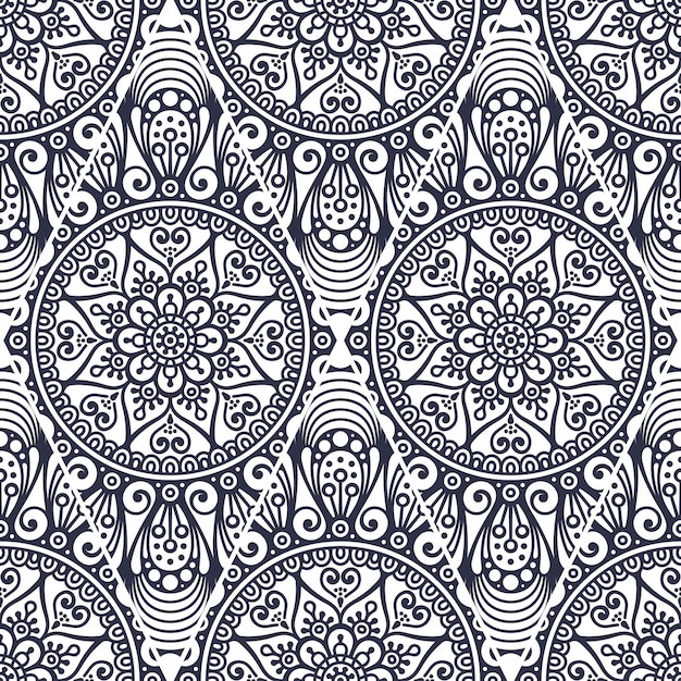 Vector  invitation. vintage decorative elements with mandala