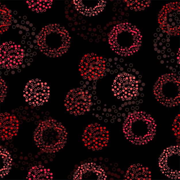 Vector irregular hand drawn simple dotted print tiny polka dots isolated on a light pink background