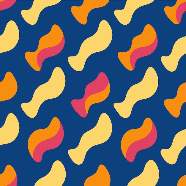 Vector irregular handdrawn seamless pattern vector design