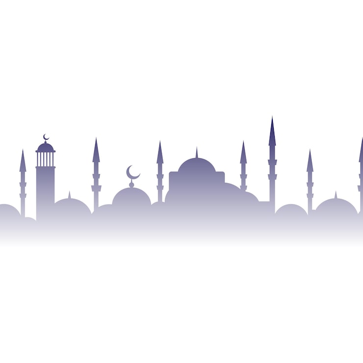 Vector islamic city skyline