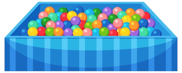 Vector isolated children ball pool