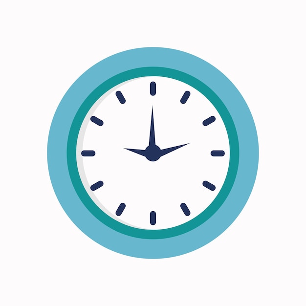 Vector isolated vector clock icon illustration