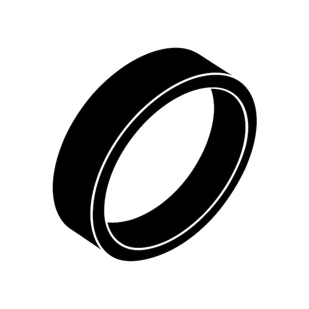 Vector isometric black ring