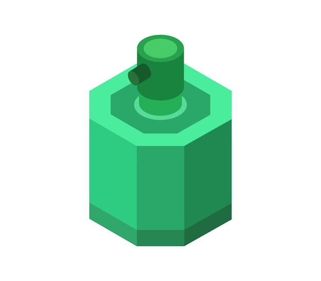Vector isometric perfume