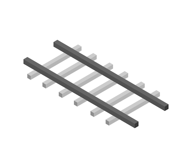 Vector isometric train track