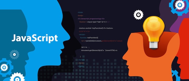 Vector java script programming language code software development